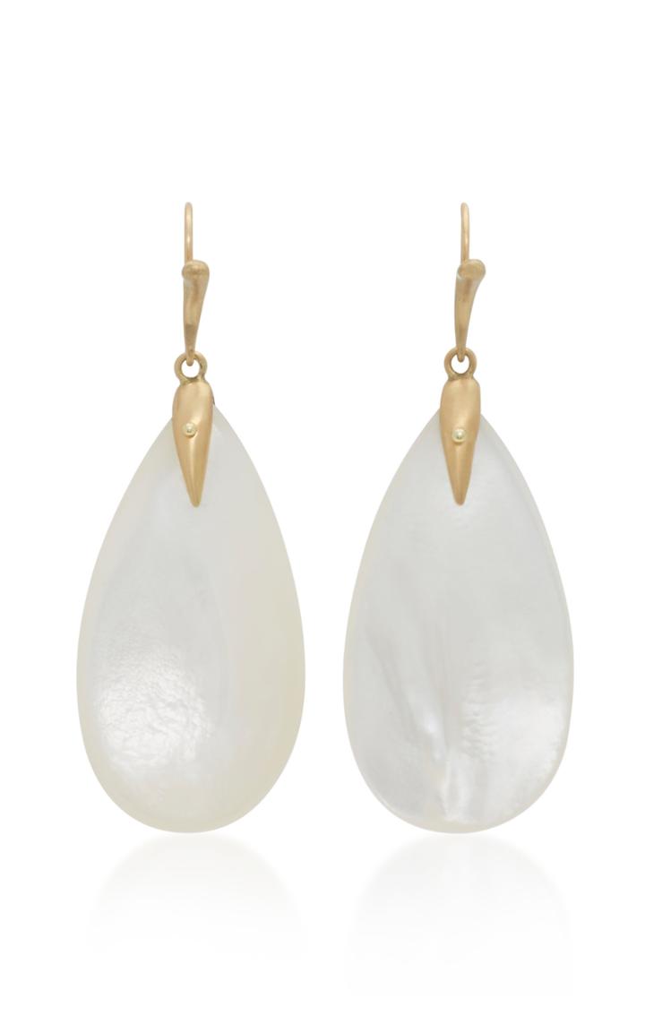 Annette Ferdinandsen 18k Gold Mother-of-pearl Earrings