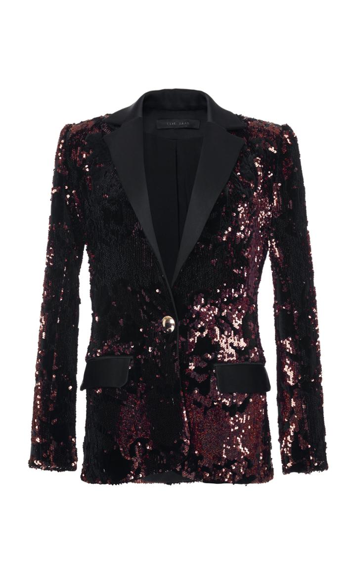 Elie Saab Sequin Velvet Jacket