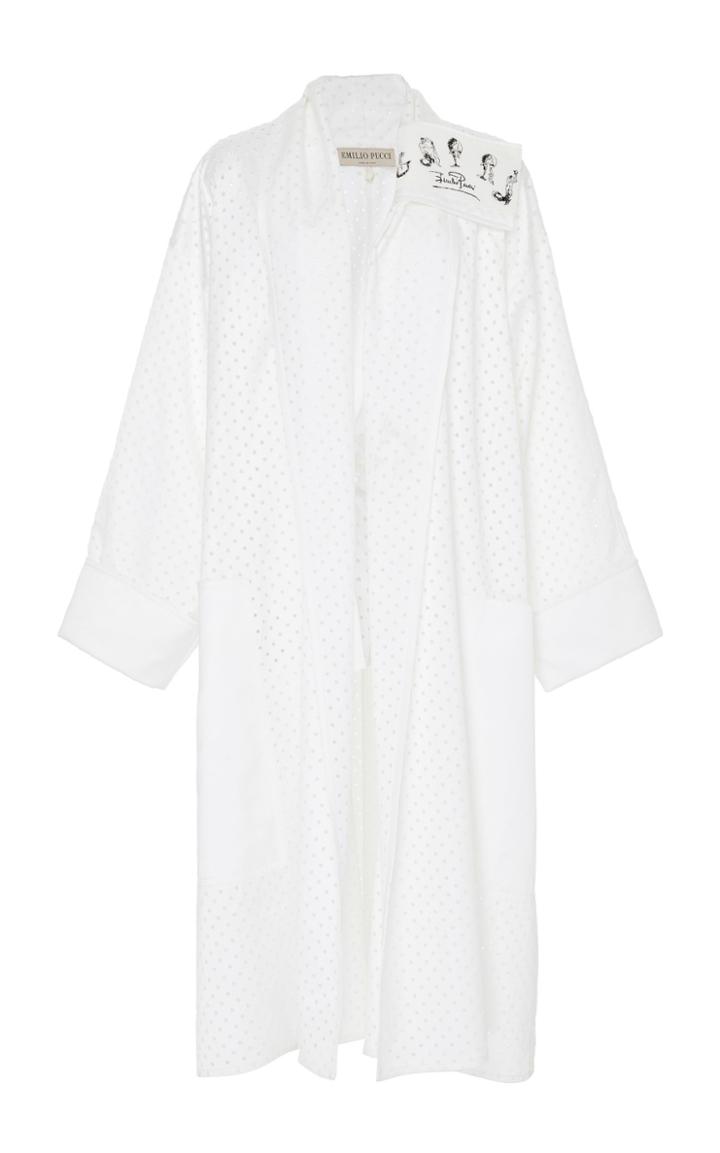 Emilio Pucci Oversized Perforated Coat