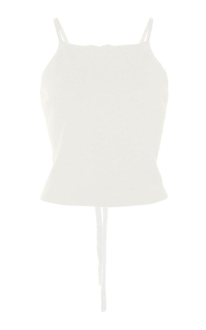 Cult Gaia Lili Criss-cross-back Cropped Top