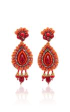 Moda Operandi Ranjana Khan Bead-embellished Brass Drop Earrings