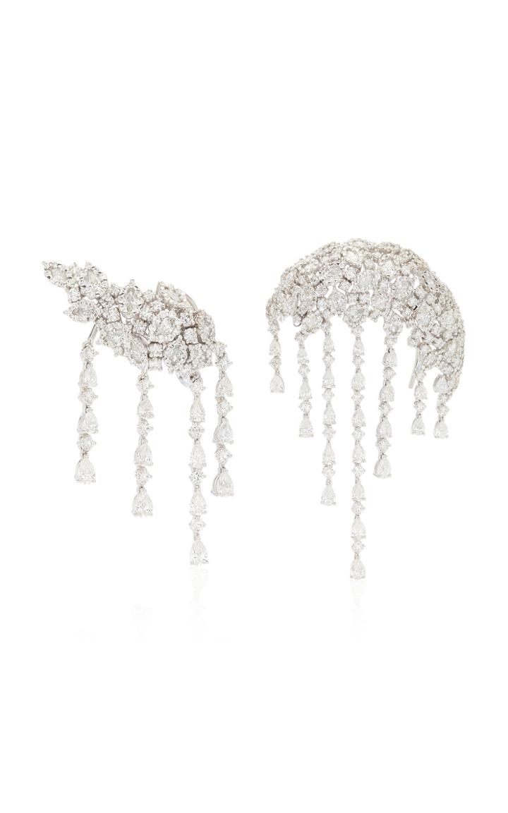 Moda Operandi Yeprem 18k White Gold Snowflakes Earrings
