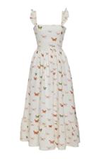 Agua By Agua Bendita Herbarium Mariposario Midi Dress