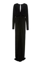 Prabal Gurung Twist Front Long Sleeve Gown