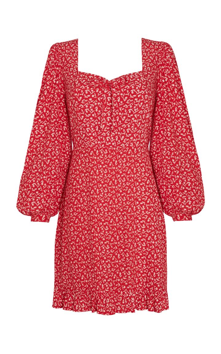 Moda Operandi Faithfull The Brand Calla Floral Print Crepe Mini Dress