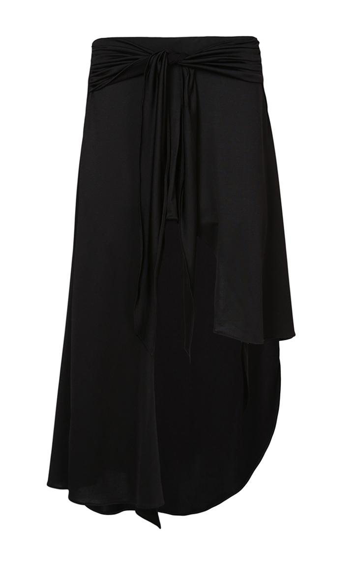Lilly Sarti Black Asymmetric Skirt
