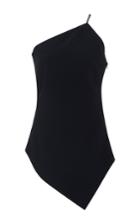 Cushnie Et Ochs Stretch Cady One Shoulder Top