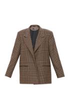 Mach & Mach Brown Colored Check Blazer