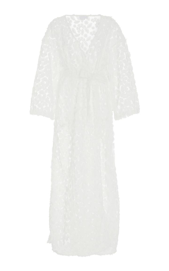 Onia Meika Floral Embroidered Coverup Robe