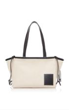 Loewe Cushion Small Leather-trimmed Canvas Tote