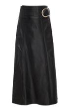 Dodo Bar Or Stella High-waisted Leather Midi Skirt