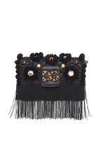 Dolce & Gabbana Milennials Raffia Shoulder Bag