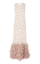 Moda Operandi Rahul Mishra Bougainvillea Floral-embroidered Silk Gown Size: 36