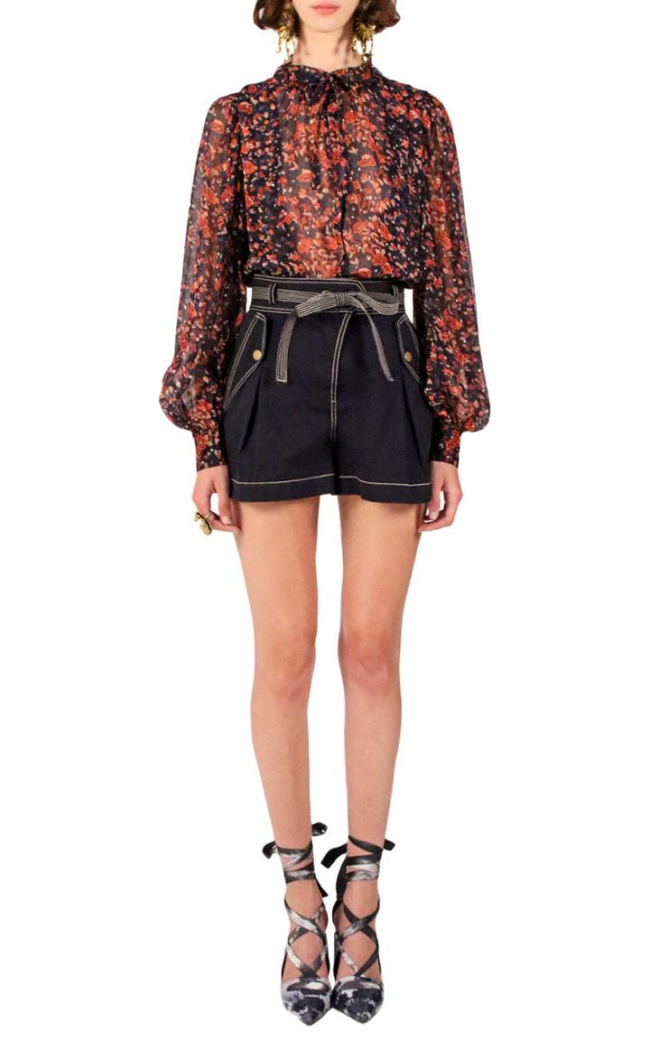 Moda Operandi Ulla Johnson Oscar High-waisted Tie Short