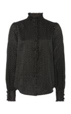 Moda Operandi Marc Jacobs Polka-dot Ruffled Button-front Blouse Size: 0