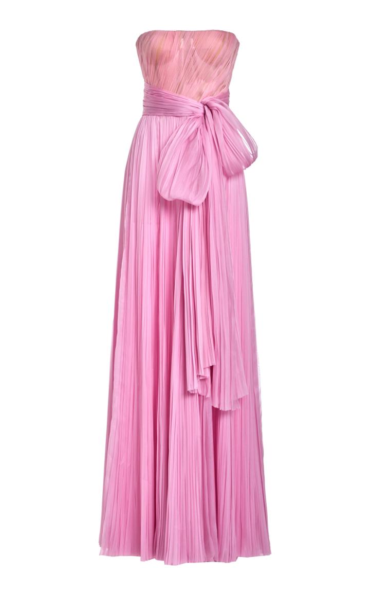 Moda Operandi J. Mendel Bow-accent Silk-organza Gown Size: 0
