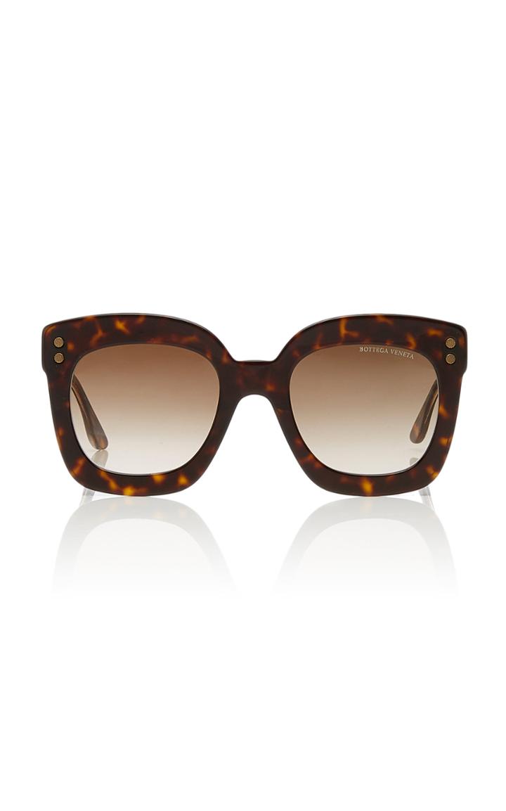 Bottega Veneta Tortoiseshell Square-frame Acetate Sunglasses