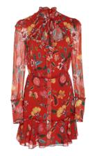 Alexis Morgana Ruffle-tiered Floral-print Mini Dress
