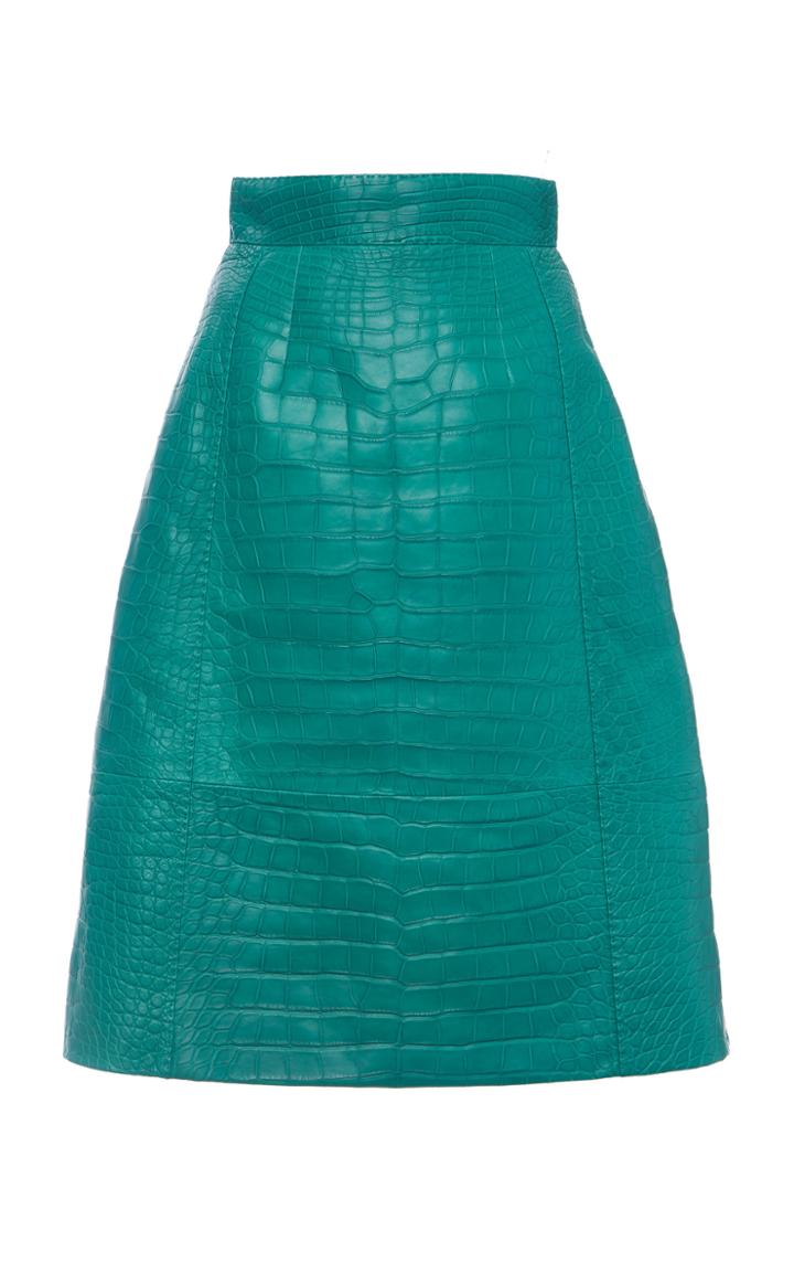 Moda Operandi Dolce & Gabbana Crocodile Skirt Size: 38