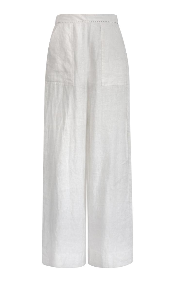 Moda Operandi Alix Of Bohemia Katherine Cotton-linen Palazzo Pants