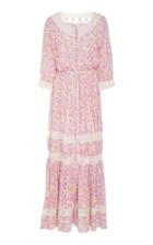 Loveshackfancy Callan Lace Trim Maxi Dress