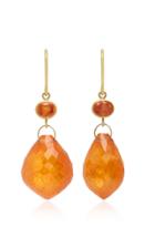 Mallary Marks Apple & Eve 18k Gold Sapphire And Briolette Earrings