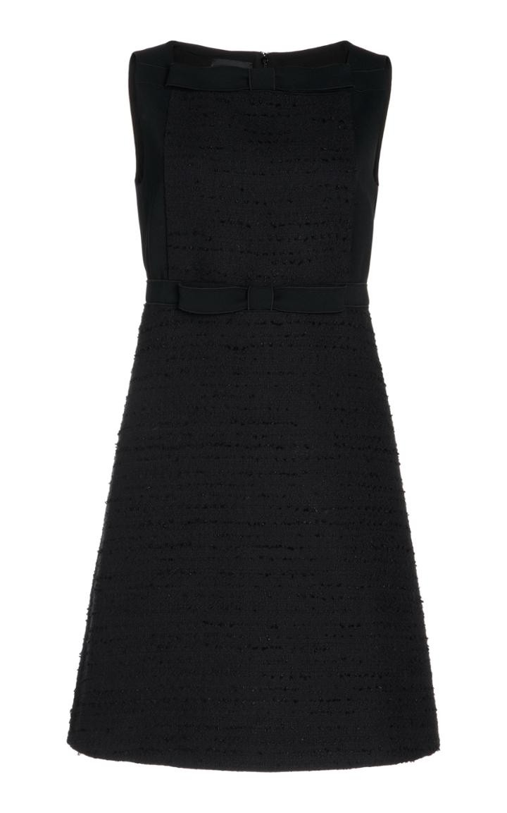 Moda Operandi Giambattista Valli Bow-detailed Boucle Mini Dress