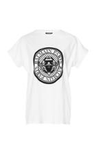 Balmain Fleece Logo Patch T-shirt