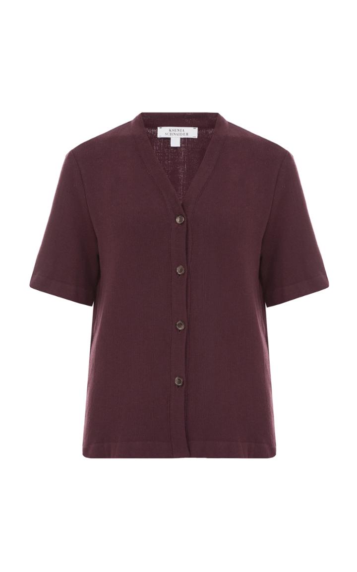 Ksenia Schnaider V Neck Knit Polo Top