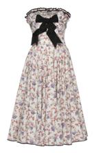 Lena Hoschek Affection Strapless Cotton Bow Dress