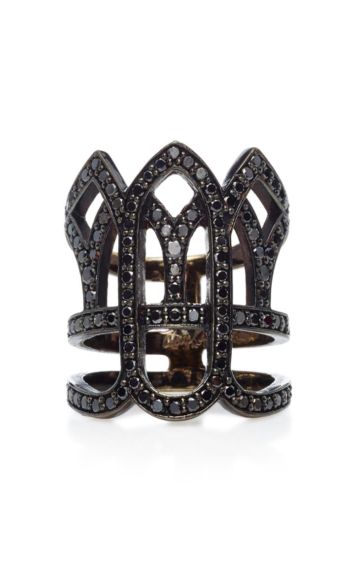 Colette Jewelry Black Gold Vatican Ring
