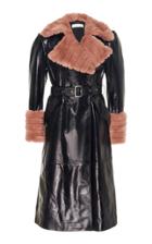 Fleur Du Mal Patent Trench With Detachable Fur