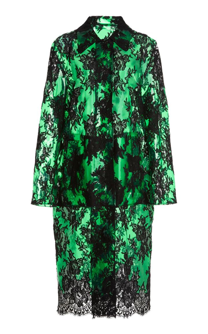 Moda Operandi Christopher Kane Pvc Lace Coat