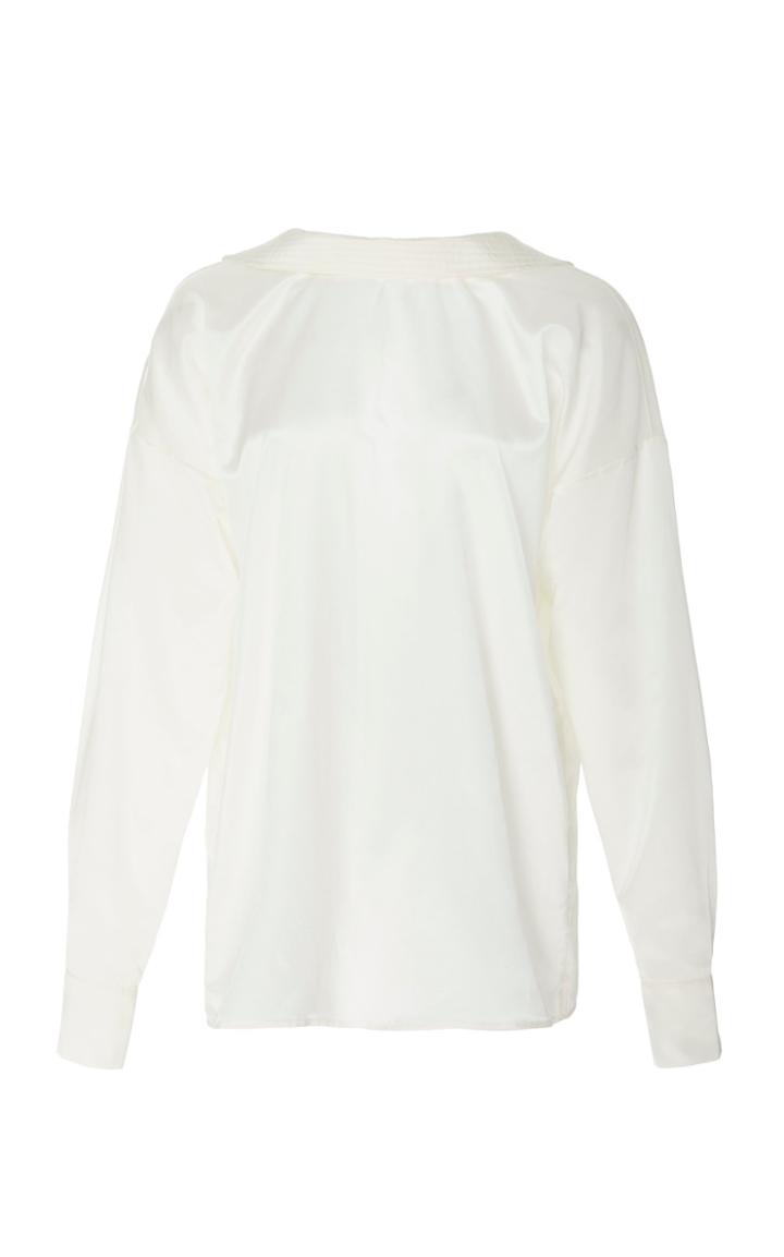 Zeynep Aray Ruffle Silk Shirt