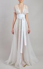 Moda Operandi Elie Saab Bead Embroidered Maxi Dress