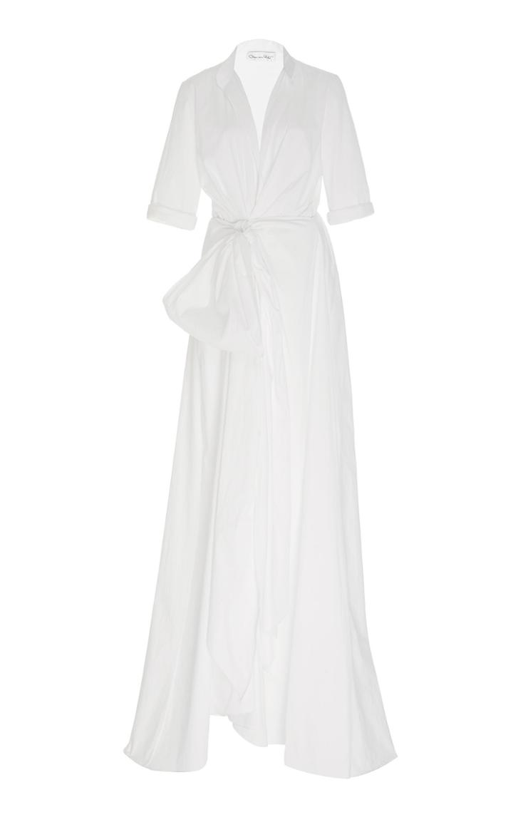 Moda Operandi Oscar De La Renta Cotton Poplin Skirt Jumpsuit Size: 0