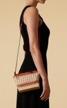 Moda Operandi Altuzarra Mini Gingham Espadrille Leather Crossbody Bag