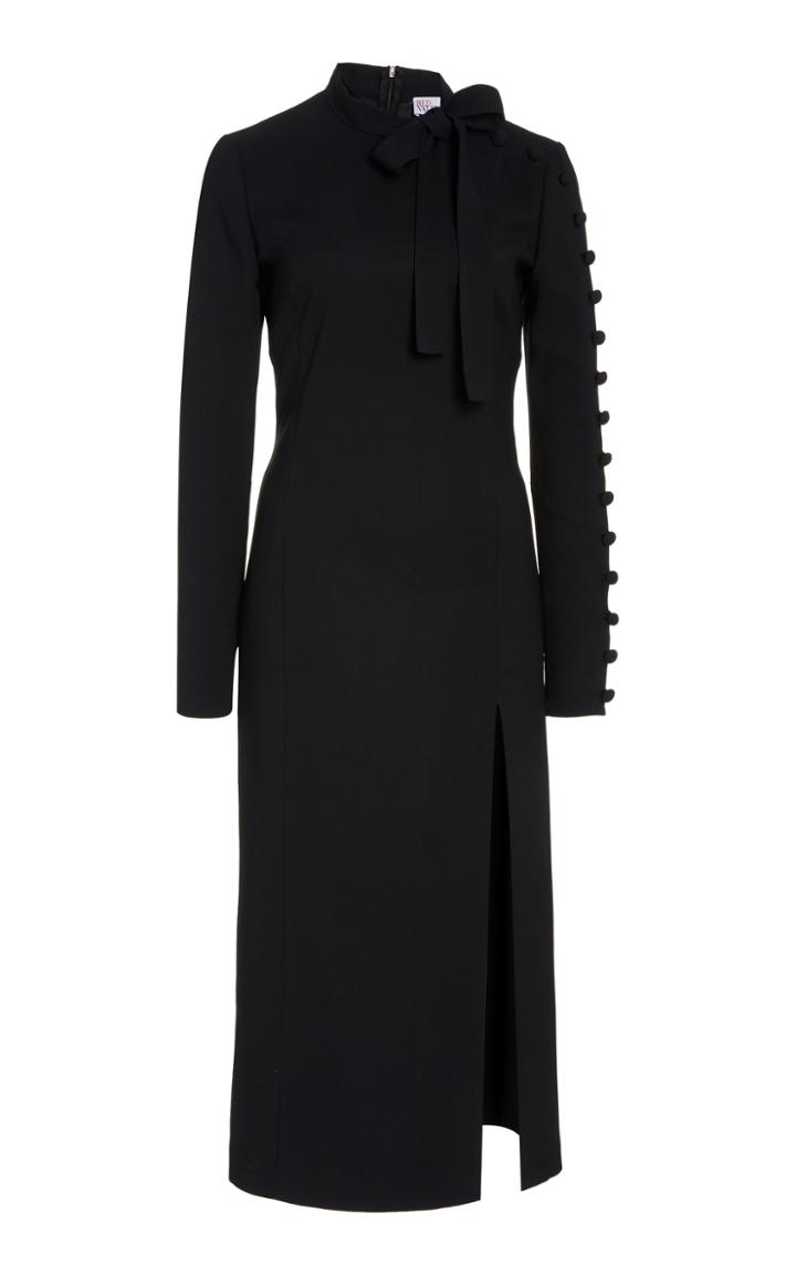 Moda Operandi Red Valentino Button-detailed Crepe Dress