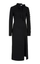 Moda Operandi Red Valentino Button-detailed Crepe Dress