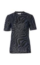 Ganni Metallic Lurex Jersey Top