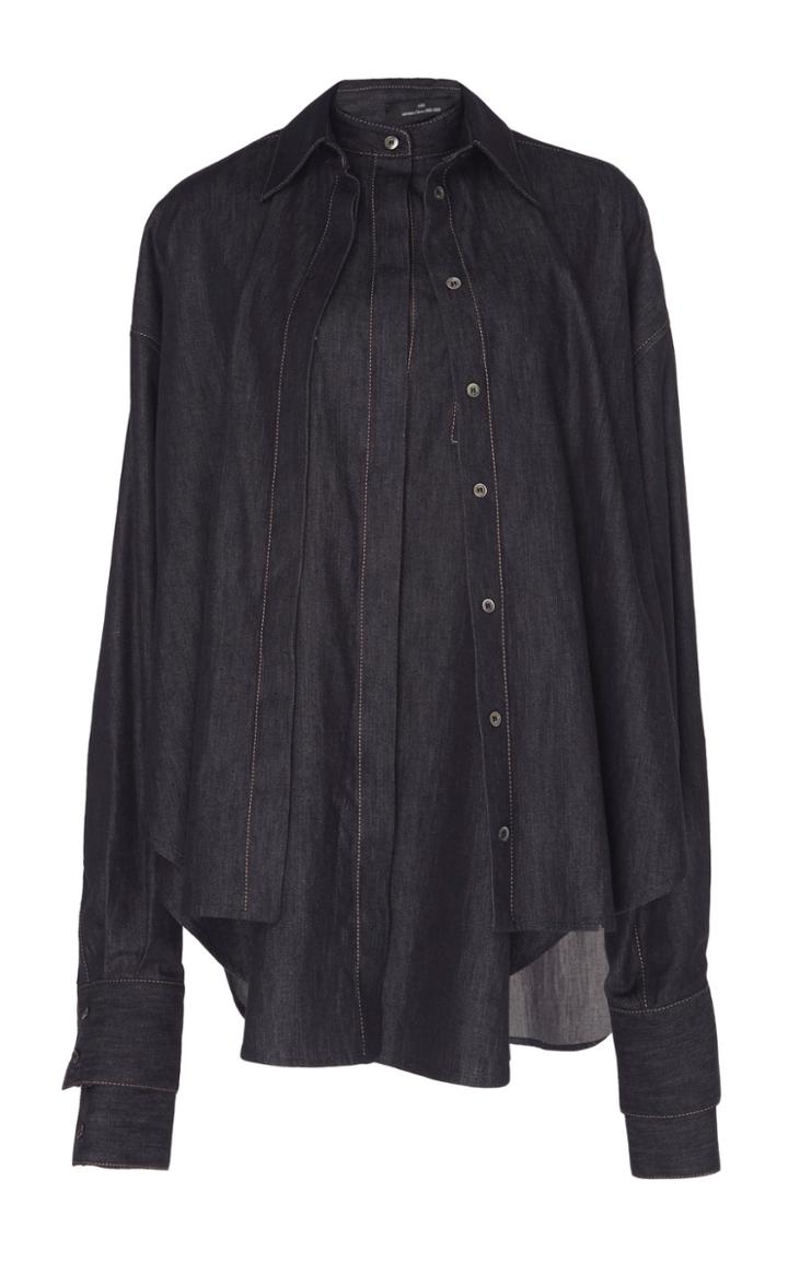 Rokh Slash Oversized Cotton Shirt