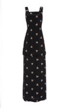 Vilshenko The Madison Crepe Peplum Long Dress