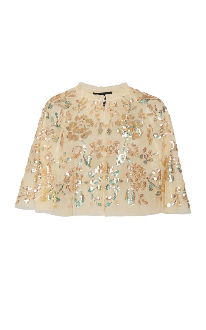 Needle & Thread Valentina Sequin Tulle Cape