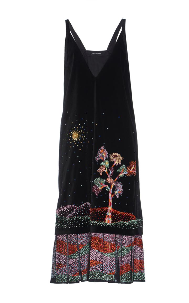 Rahul Mishra St. Tropez Velvet Dress