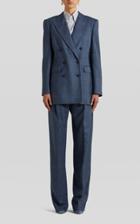 Moda Operandi Etro Checked Wool-blend Double-breasted Blazer