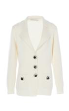 Alessandra Rich Merino Wool Knit Cardigan