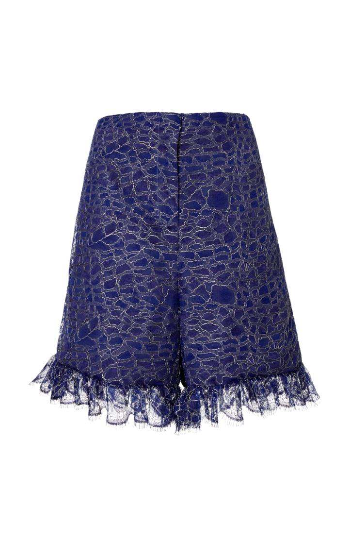 Oday Shakar Lace Shorts
