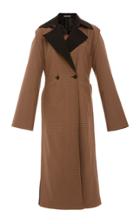 Rosetta Getty Houndstooth Fold Front Trench Coat