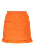 Missoni Orange Snake Tweed Skirt