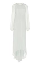 White Story Castiglioni High-low Silk Evening Dress